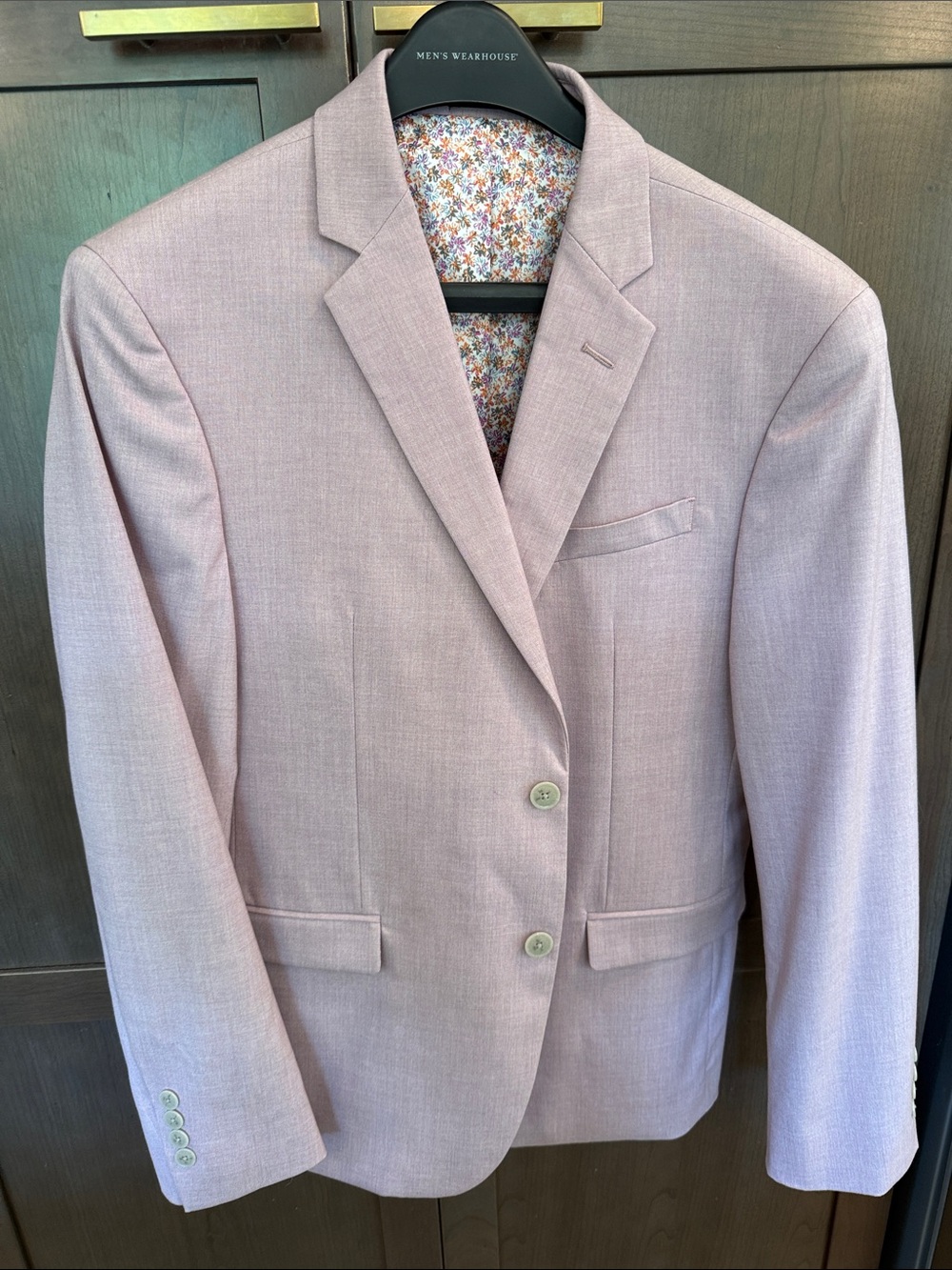 Egara Light Pink Sport Coat with Floral Lining